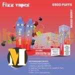 پاد یکبار مصرف میکس توت کلیک فیز ویپز <br><span>Fizz Vapes Mix berry Klik 6000 Puff</span>